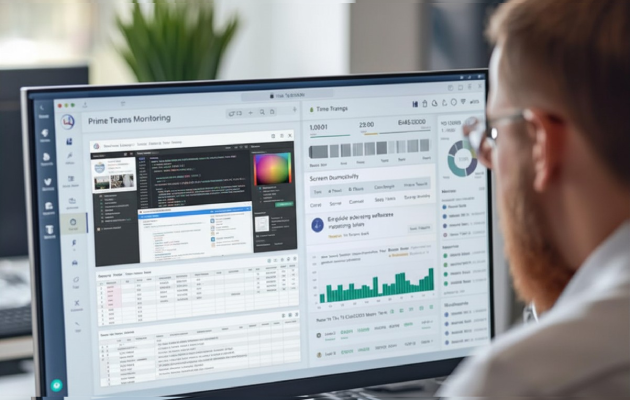 time tracking with live screen monitoring and employee productivity tracking